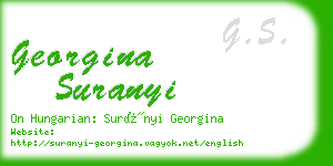 georgina suranyi business card